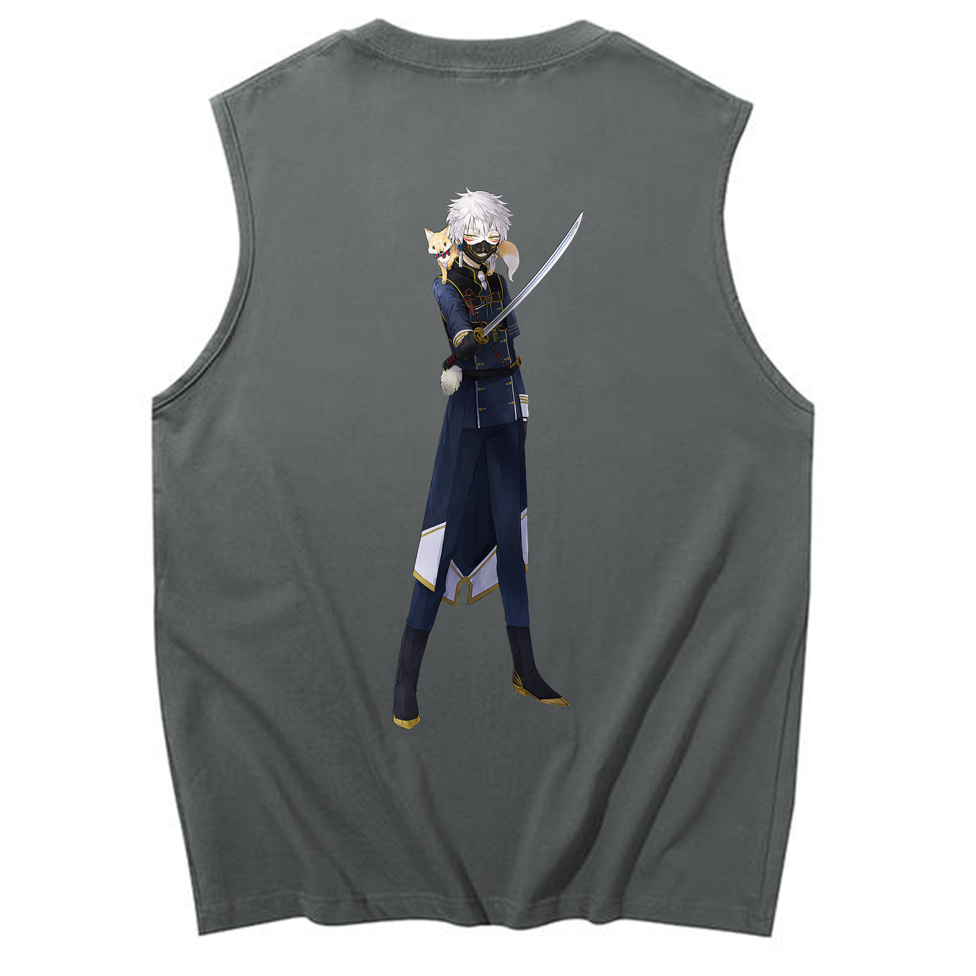 （画像用） 刀剣乱舞 Touken Ranbu コットン100％タンクトップ（背面プリント）